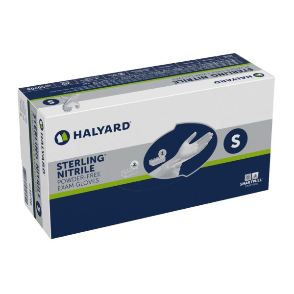 Gants d'examen en Nitrile - Non poudrés - Halyard Sterling - boite