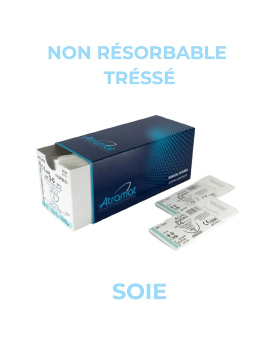 Soie Atramat - suture non résorbable tressée - Boîte de 12