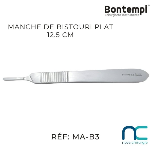 Manche de bistouri Bontempi 125mm - MA-B3
