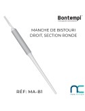 Manche de bistouri droit, section ronde Bontempi - MA-B1