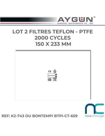 Filtres Téflon réutilisables pour containers Aygun- lot 2