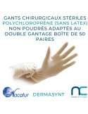 Gants Stériles sans Latex - Non poudrés - Nacatur Dermasynt