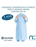 3.99€ La Casaque Chirurgicale avec deux essuie-mains