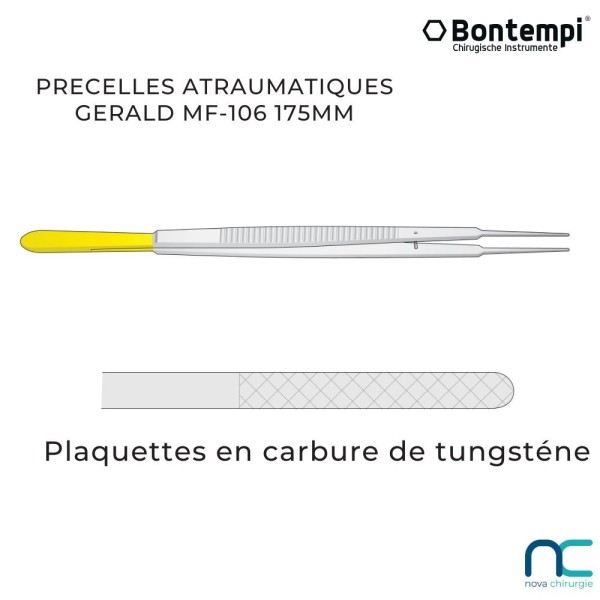 Précelles atraumatiques GERALD -Bontempi
