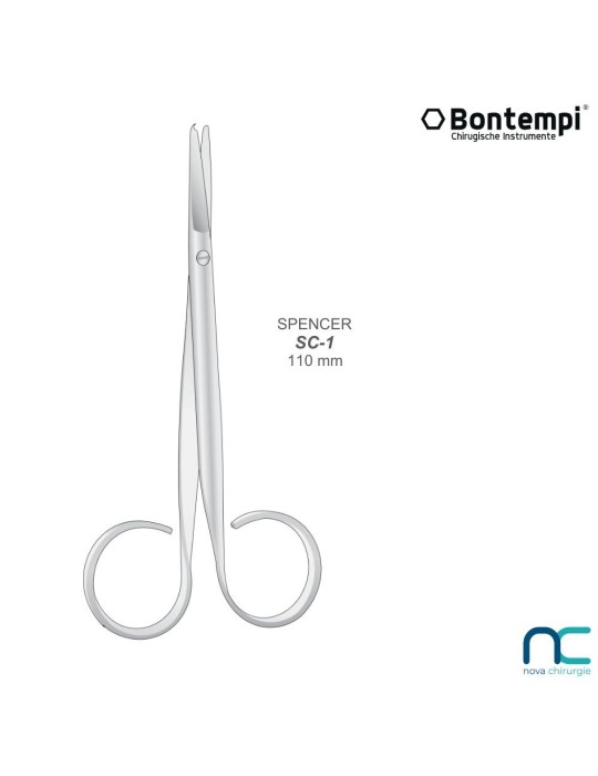 Ciseaux à ligatures Spencer, 11 cm - Bontempi