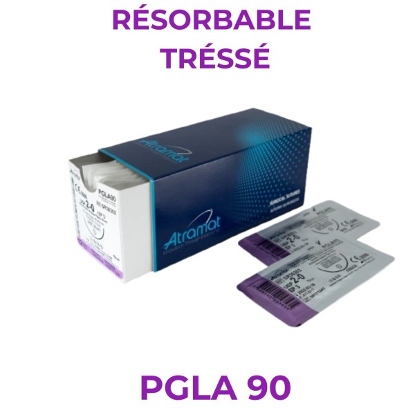 Boîte de 12 Sutures PGLA90 - Résorbable Tressé| Nova Chirurgie