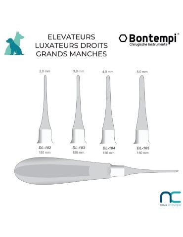 Élévateur luxateur droit vétérinaire | Grands chiens