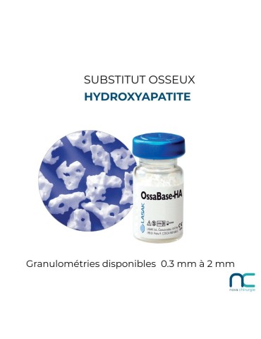 Ossabase HA – Hydroxyapatite Synthétique Lasak - substitut osseux vétérinaire à haute stabilité