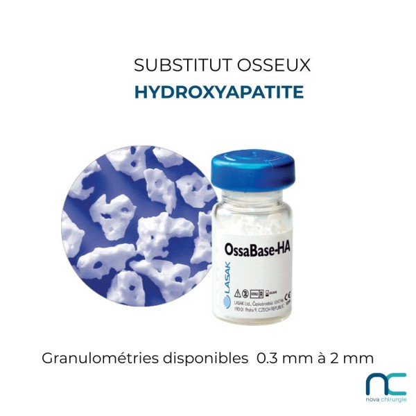 Ossabase HA – Hydroxyapatite Synthétique Lasak - substitut osseux vétérinaire à haute stabilité