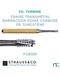 Fraise Transmétal Barracuda Poire Carbure de Tungstène FG Strauss | Nova Chirurgie