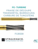 Fraise Transmétal Barracuda Carbure de Tungstène FG Strauss 19mm | Nova Chirurgie