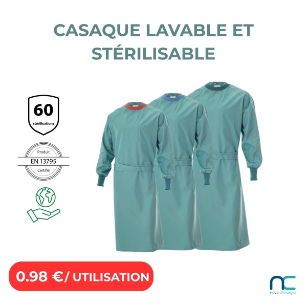 casaque lavable durable stérilisable
