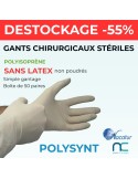 gants stériles sans latex non poudrés Polysent Nacatur