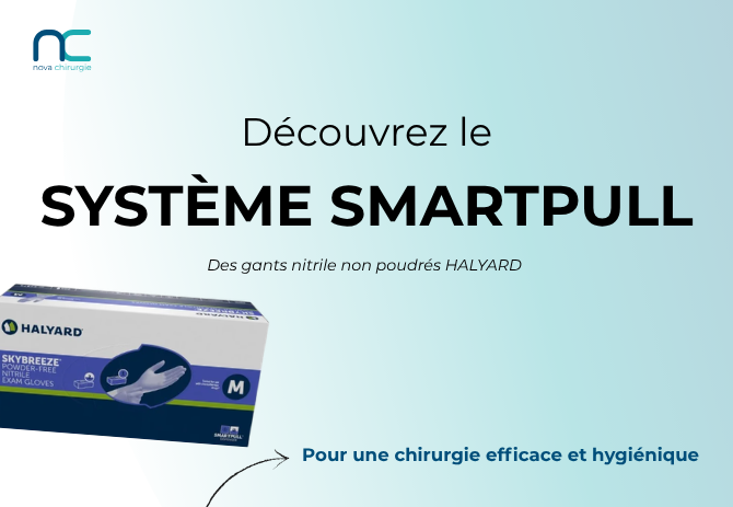 Gants nitrile non poudrés HALYARD : découvrez le système SmartPull pour une chirurgie efficace et hygiénique
